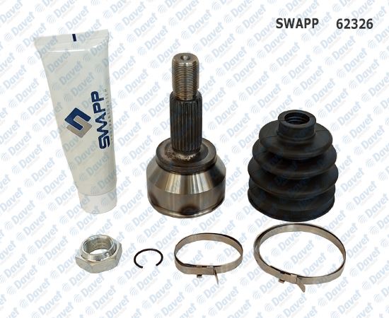 FD-1039 Aks Kafasi Sol-Sag On Dis Ford Fiesta V 1.4 Tdci 25x20x53 Uzunluk 141 Mm 2001-2008